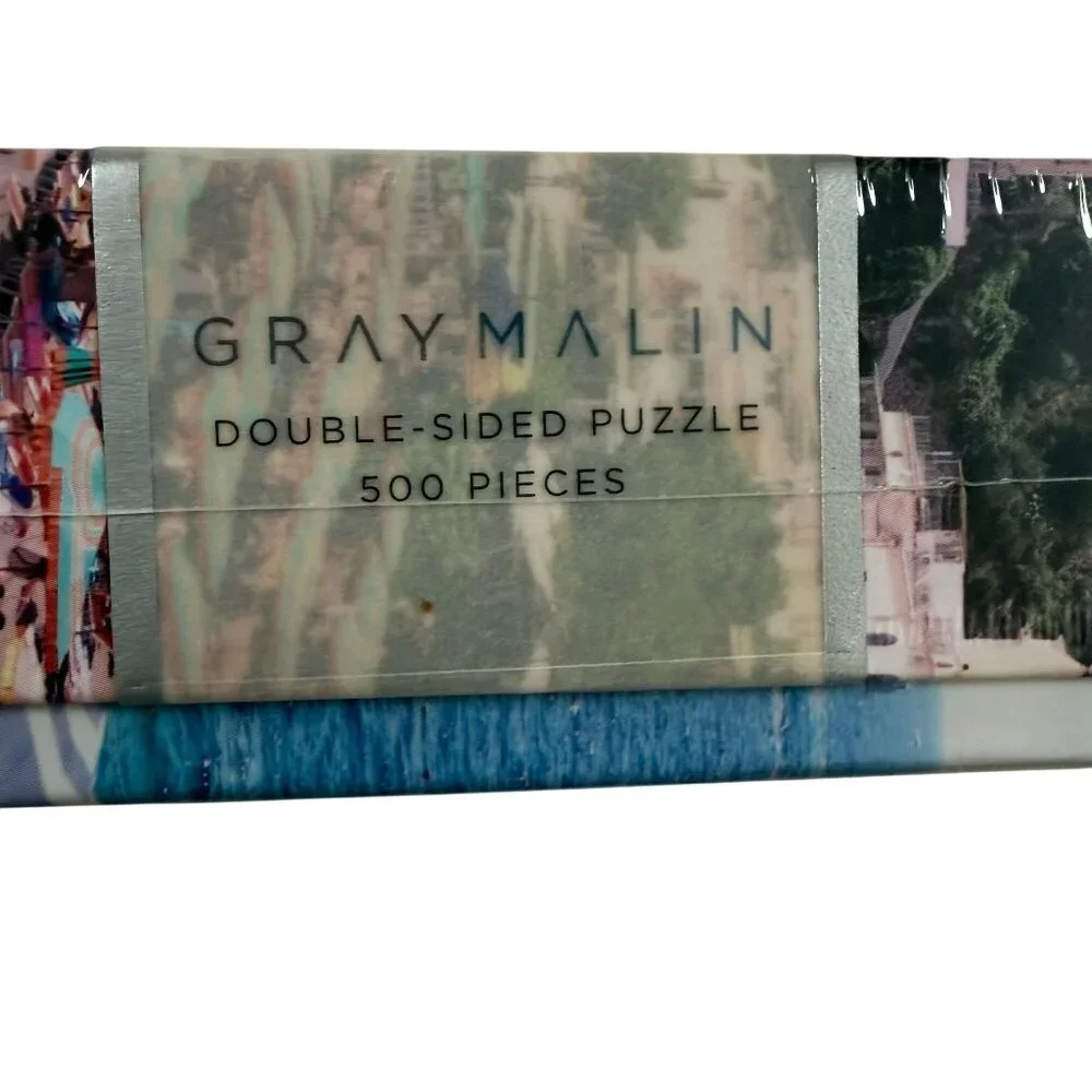Gray Malin Double-Sided Italy Beach 500-Piece Puzzle Oversized Postcards Sealed
